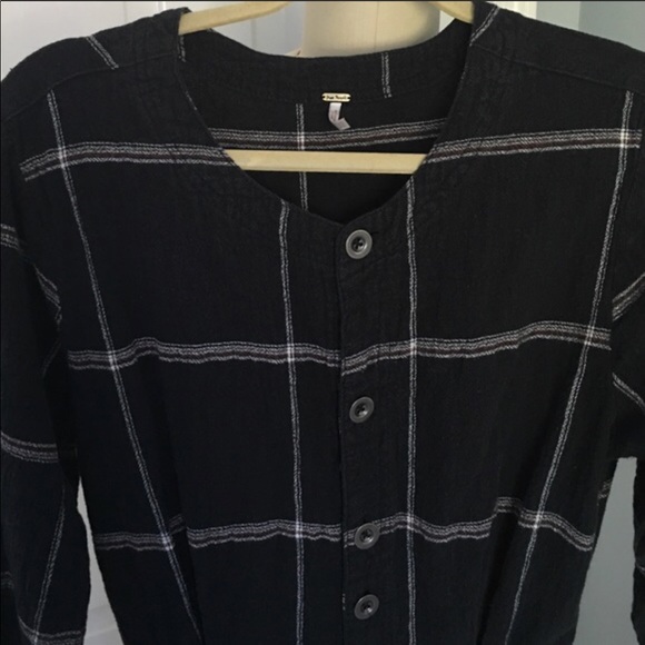 Free People Jumpsuit Plaid - Picture 4 of 5